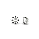 Load image into Gallery viewer, floral-halo-black-diamond-earring-jackets-for-1-carat-studs-in-white-gold-fdear894gblackangle1-1.00ct-nl-wg?v=1762512696
