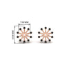 Load image into Gallery viewer, floral-halo-black-diamond-earring-jackets-for-3-carat-studs-in-rose-gold-fdear894gblackangle2-3.00ct-nl-rg-hw?v=1762513221