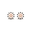 Load image into Gallery viewer, floral-halo-black-diamond-earring-jackets-for-3-carat-studs-in-rose-gold-fdear894gblackangle2-3.00ct-nl-rg?v=1762513222