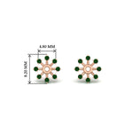 Load image into Gallery viewer, floral-halo-emerald-earring-jackets-for-1-carat-studs-in-rose-gold-fdear894gemgrangle2-1.00ct-nl-rg-hw?v=1762512696