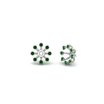 Load image into Gallery viewer, floral-halo-emerald-earring-jackets-for-1-carat-studs-in-white-gold-fdear894gemgrangle1-1.00ct-nl-wg?v=1762512696