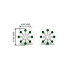 Load image into Gallery viewer, floral-halo-emerald-earring-jackets-for-2-carat-studs-in-white-gold-fdear894gemgrangle2-2.00ct-nl-wg-hw?v=1762512700