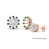 Load image into Gallery viewer, floral-halo-emerald-earring-jackets-for-3-carat-studs-in-rose-gold-fdear894gemgrangle3-3.00ct-nl-rg-lg1?v=1762513222