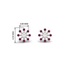 Load image into Gallery viewer, floral-halo-pink-sapphire-earring-jackets-for-1-carat-studs-in-white-gold-fdear894gsadrpiangle2-1.00ct-nl-wg-hw?v=1762512696