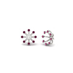 Load image into Gallery viewer, floral-halo-pink-sapphire-earring-jackets-for-2-carat-studs-in-white-gold-fdear894gsadrpiangle1-2.00ct-nl-wg?v=1762512700