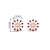 Load image into Gallery viewer, floral-halo-pink-sapphire-earring-jackets-for-3-carat-studs-in-rose-gold-fdear894gsadrpiangle2-3.00ct-nl-rg-hw?v=1762513221
