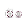 Load image into Gallery viewer, floral-halo-pink-sapphire-earring-jackets-for-4-carat-studs-in-white-gold-fdear894gsadrpiangle2-4.00ct-nl-wg-hw?v=1762512708