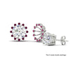Load image into Gallery viewer, floral-halo-pink-sapphire-earring-jackets-for-4-carat-studs-in-white-gold-fdear894gsadrpiangle3-4.00ct-nl-wg-lg1?v=1762512708