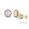 Load image into Gallery viewer, floral-halo-pink-sapphire-earring-jackets-for-4-carat-studs-in-yellow-gold-fdear894gsadrpiangle3-4.00ct-nl-yg?v=1762512709