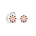 Load image into Gallery viewer, floral-halo-ruby-earring-jackets-for-1-carat-studs-in-rose-gold-fdear894grudrangle2-1.00ct-nl-rg-hw?v=1762512696