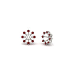 Load image into Gallery viewer, floral-halo-ruby-earring-jackets-for-1-carat-studs-in-white-gold-fdear894grudrangle1-1.00ct-nl-wg?v=1762512696