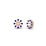 Load image into Gallery viewer, floral-halo-sapphire-earring-jackets-for-1-carat-studs-in-rose-gold-fdear894gsablangle1-1.00ct-nl-rg?v=1762512695