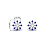 Load image into Gallery viewer, floral-halo-sapphire-earring-jackets-for-1-carat-studs-in-white-gold-fdear894gsablangle2-1.00ct-nl-wg-hw?v=1762512696