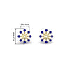 Load image into Gallery viewer, floral-halo-sapphire-earring-jackets-for-1-carat-studs-in-yellow-gold-fdear894gsablangle2-1.00ct-nl-yg-hw?v=1762512696
