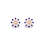 Load image into Gallery viewer, floral-halo-sapphire-earring-jackets-for-2-carat-studs-in-rose-gold-fdear894gsablangle2-2.00ct-nl-rg?v=1762512700