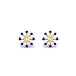 Load image into Gallery viewer, floral-halo-sapphire-earring-jackets-for-2-carat-studs-in-yellow-gold-fdear894gsablangle2-2.00ct-nl-yg?v=1762512700