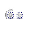 Load image into Gallery viewer, floral-halo-sapphire-earring-jackets-for-3-carat-studs-in-white-gold-fdear894gsablangle2-3.00ct-nl-wg-hw?v=1762513221