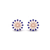 Load image into Gallery viewer, floral-halo-sapphire-earring-jackets-for-4-carat-studs-in-rose-gold-fdear894gsablangle2-4.00ct-nl-rg?v=1762512708