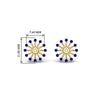 Load image into Gallery viewer, floral-halo-sapphire-earring-jackets-for-4-carat-studs-in-yellow-gold-fdear894gsablangle2-4.00ct-nl-yg-hw?v=1762512708