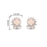 Load image into Gallery viewer, floral-halo-style-for-3-carat-ear-jacket-in-rose-gold-fdear10312angle2-3.00ct-nl-rg-hw.jpg?v=1762859322