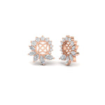 Load image into Gallery viewer, floral-halo-style-for-4-carat-ear-jacket-in-rose-gold-fdear10312angle1-4.00ct-nl-rg.jpg?v=1762859614