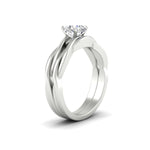 Load image into Gallery viewer, floral-vine-cushion-cut-engagement-and-wedding-ring-set-in-white-gold-fdens8252cuangle2-nl-wg.jpg?v=1767085709