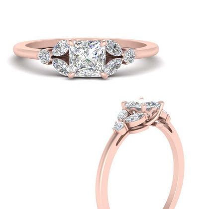 floral-vintage-lab-princess-diamond-ring-with-accents-in-rose-gold-FDENR635PRRANGLE3-NL-RG