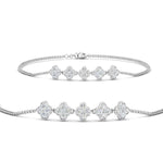 Load image into Gallery viewer, flower-diamond-chain-stacking-bracelet-in-FDBRC9643ANGLE2-NL-WG