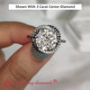 Load image into Gallery viewer, flower-halo-round-black-diamond-engagement-ring-in-white-gold-FD10073ROR-3