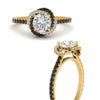 Load image into Gallery viewer, flower-halo-round-black-diamond-engagement-ring-in-yellow-gold-FD10073RORGBLACKANGLE3-NL-YG_0ca93700-569e-479c-995c-7c72eba1e2e0?v=1750409788