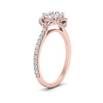 Load image into Gallery viewer, flower-halo-round-diamond-engagement-ring-in-rose-gold-FD10073RORANGLE2-NL-RG_0d94d49a-6214-4162-a03f-38dced2be1f4?v=1750409788