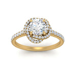 Load image into Gallery viewer, flower-halo-round-diamond-engagement-ring-in-yellow-gold-FD10073RORANGLE5-NL-YG_d1147288-ef57-4580-8f7e-aabd97c93906?v=1750409788