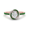 Load image into Gallery viewer, flower-halo-round-emerald-engagement-ring-in-rose-gold-FD10073RORGEMGR-NL-RG_11b13791-3f6a-4d21-a2bf-91b9f2b63ab3?v=1750409787