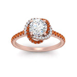 Load image into Gallery viewer, flower-halo-round-orange-sapphire-engagement-ring-in-rose-gold-FD10073RORGSAORANGLE5-NL-RG_8e758bce-8817-4f75-a174-2956abc92fd3?v=1750409787