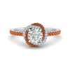 Load image into Gallery viewer, flower-halo-round-orange-sapphire-engagement-ring-in-white-gold-FD10073RORGSAOR-NL-WG_19923d2e-8e22-41ce-9e1f-ce728bf237ad?v=1750409788