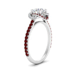 Load image into Gallery viewer, flower-halo-round-ruby-engagement-ring-in-white-gold-FD10073RORGRUDRANGLE2-NL-WG_fc0f7899-055c-40c4-a445-d5888afa03bf?v=1750409787