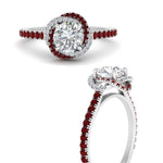 Load image into Gallery viewer, flower-halo-round-ruby-engagement-ring-in-white-gold-FD10073RORGRUDRANGLE3-NL-WG_76271b49-8c86-4ef0-97e1-6d37023c6006?v=1750409787