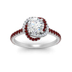 Load image into Gallery viewer, flower-halo-round-ruby-engagement-ring-in-white-gold-FD10073RORGRUDRANGLE5-NL-WG_634a2868-6f57-4784-b70e-d84e0a6943bd?v=1750409788