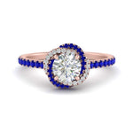 Load image into Gallery viewer, flower-halo-round-sapphire-engagement-ring-in-rose-gold-FD10073RORGSABL-NL-RG_a6b53270-e1e2-4151-b0e7-8c08b02a70a5?v=1750409787