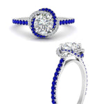 Load image into Gallery viewer, flower-halo-round-sapphire-engagement-ring-in-white-gold-FD10073RORGSABLANGLE3-NL-WG_a155e2f5-0057-4ad6-a599-9d4b6c9cea23?v=1750409787
