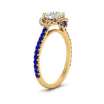 Load image into Gallery viewer, flower-halo-round-sapphire-engagement-ring-in-yellow-gold-FD10073RORGSABLANGLE2-NL-YG_e6529324-6c77-4b80-b5a7-ba7629573edc?v=1750409788