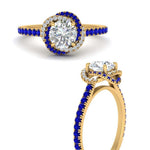 Load image into Gallery viewer, flower-halo-round-sapphire-engagement-ring-in-yellow-gold-FD10073RORGSABLANGLE3-NL-YG_90fcc6a8-ca37-43c6-913f-babf607b50a1?v=1750409788