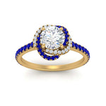 Load image into Gallery viewer, flower-halo-round-sapphire-engagement-ring-in-yellow-gold-FD10073RORGSABLANGLE5-NL-YG_e4f990f2-7ef2-4e08-88b8-b49a27d9d637?v=1750409788