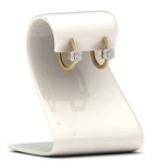 Load image into Gallery viewer, flower-small-2-tone-hoop-huggie-earrings-in-yellow-gold-fdear10833-fancy1-nl-yg