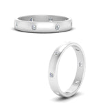 Load image into Gallery viewer, flush-set-asscher-cut-spaced-out-band-in-white-gold-FD10979AS-NL-WG