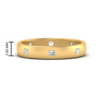 Load image into Gallery viewer, flush-set-asscher-cut-spaced-out-band-in-yellow-gold-FD10979AS-NL-YG