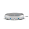 Load image into Gallery viewer, flush-set-diamond-wedding-band-with-ice-blue-topaz-in-14K-white-gold-FDM122266BGICBLTO-NL-WG-HW.jpg