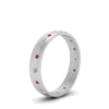 Load image into Gallery viewer, flush-set-diamond-wedding-band-with-pink-sapphire-in-14K-white-gold-FDM122266BGSADRPIANGLE2-NL-WG.jpg