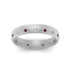 Load image into Gallery viewer, flush-set-diamond-wedding-band-with-ruby-in-14K-white-gold-FDM122266BGRUDRANGLE5-NL-WG.jpg