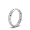 Load image into Gallery viewer, flush-set-diamond-wedding-band-with-violac-topaz-in-14K-white-gold-FDM122266BGVITOANGLE2-NL-WG.jpg
